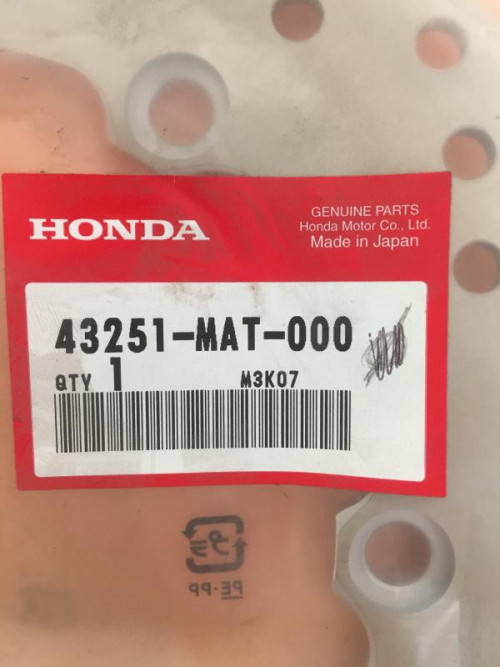 Disque frein arriere HONDA CBR 1100 XX 1999-2007