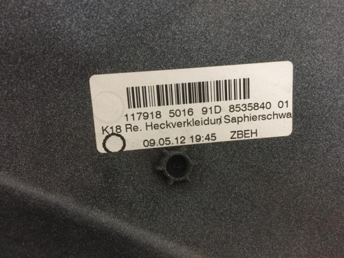 Cache carenage coque arriere droit BMW C 600 SPORT 2011-2015