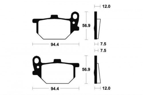 Plaquettes de frein avant YAMAHA XS 750 SE 1979