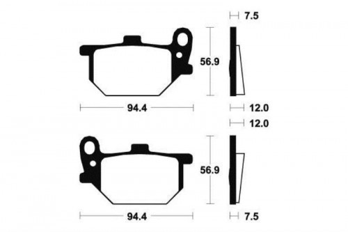 Plaquettes de frein avant YAMAHA XV 750 1981-1983 SE