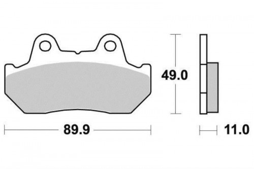 Plaquettes de frein avant HONDA GL 1200 1984-1987 GOLDWING