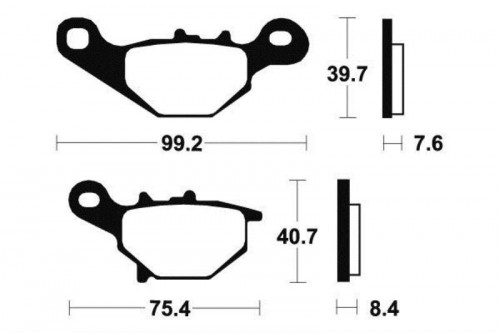 Plaquettes de frein avant SUZUKI DR-Z 125 L 2016-2017