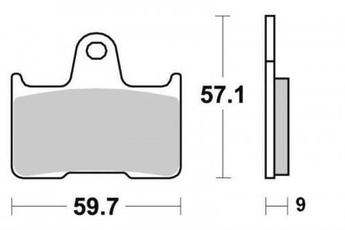 Plaquettes de frein arriere SUZUKI GSX-R 600 2004-2005