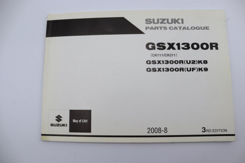 Manuel d'utilisation SUZUKI 1300 GSXR 2008 - 2009