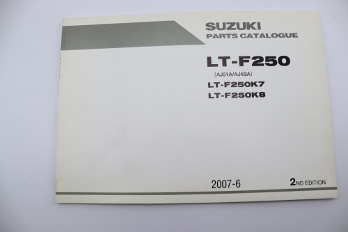 Manuel d'utilisation SUZUKI 250 LT F 2007 - 2008