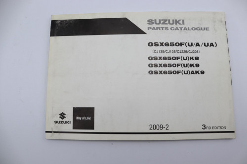Manuel d'utilisation SUZUKI 650 GSXF 2008 - 2009