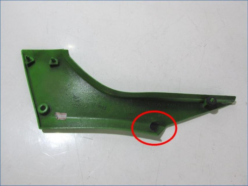 Cache carenage sous selle droit KAWASAKI NINJA 300 2013-2015