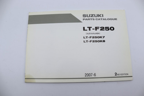 Manuel d'utilisation SUZUKI 250 LT F 2007 - 2008
