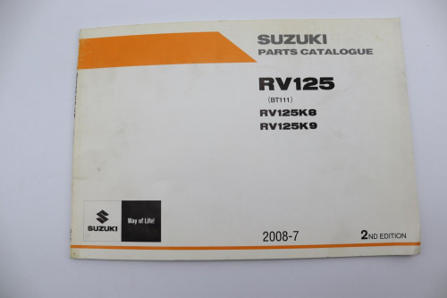 Manuel d'utilisation SUZUKI 125 RV 2008 - 2009