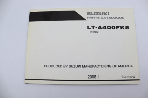 Manuel d'utilisation SUZUKI 400 F LTA 2008 - 2008