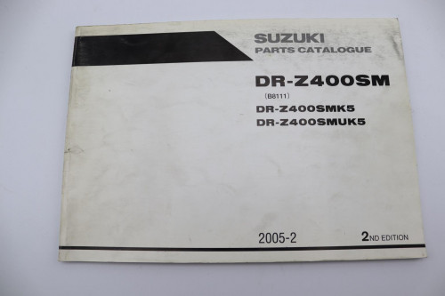 Manuel d'utilisation SUZUKI 400 SM DR Z 2005 - 2005