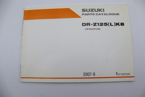 Manuel d'utilisation SUZUKI 125 DR Z 2008 - 2008