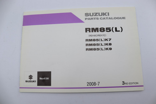 Manuel d'utilisation SUZUKI 85 RM 2007 - 2009