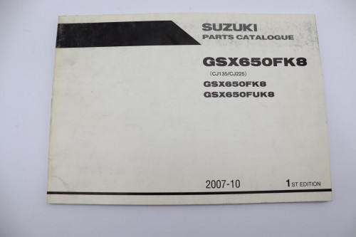 Manuel d'utilisation SUZUKI 650 GSXF 2008 - 2008