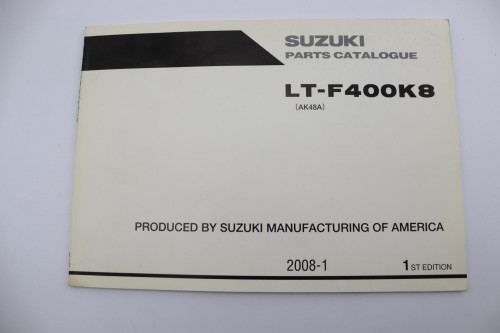 Manuel d'utilisation SUZUKI 400 LT Z 2008 - 2008