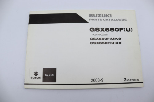 Manuel d'utilisation SUZUKI 650 GSXF 2008 - 2009