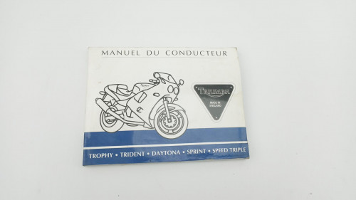 Manuel d'utilisation TRIUMPH 1200 TROPHY 1992 - 1995