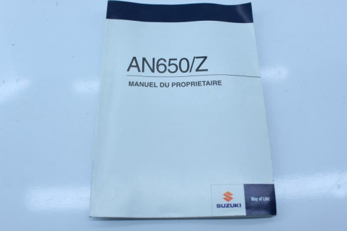 Manuel d'utilisation SUZUKI 650 BURGMAN EXECUTIVE 2006 - 2010
