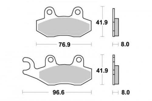 Plaquettes de frein avant SUZUKI RM 125 1987-1995