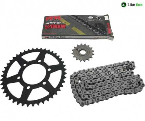 Kit chaine france equipement KAWASAKI ZX-6 R 600 2007-2008 NINJA