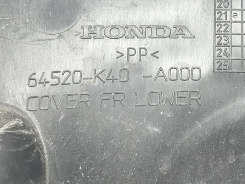 Cache carenage centrale sabot HONDA NSS 125 2021-2022 FORZA