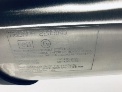 Silencieux echappement TRIUMPH TIGER 800 2011-2014