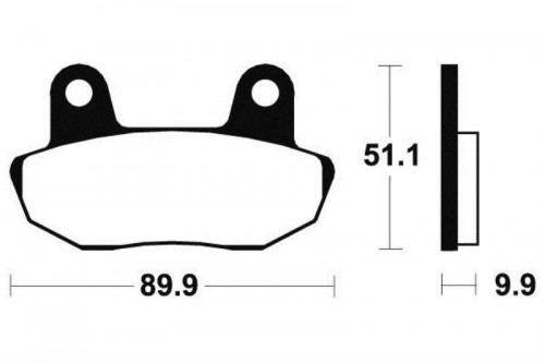 Plaquettes de frein avant PEUGEOT VIVACITY 3 50 2008-2011 2 T NEW