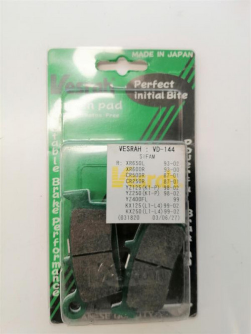 Plaquettes de frein arriere HONDA CR 500 R 1987-1994