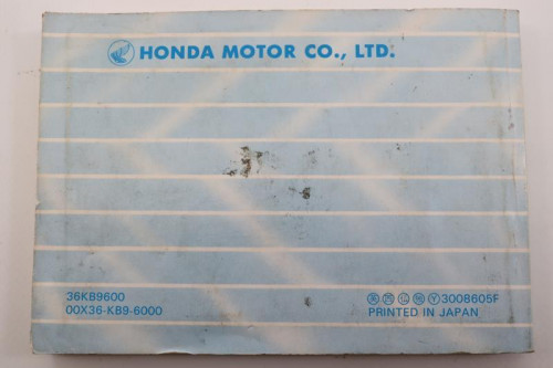 Manuel d'utilisation HONDA XL 125 R 1983 - 1999