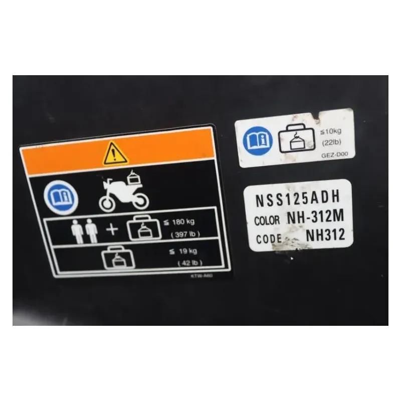 Coffre sous selle HONDA NSS 125 FORZA ABS 2017 - 2018