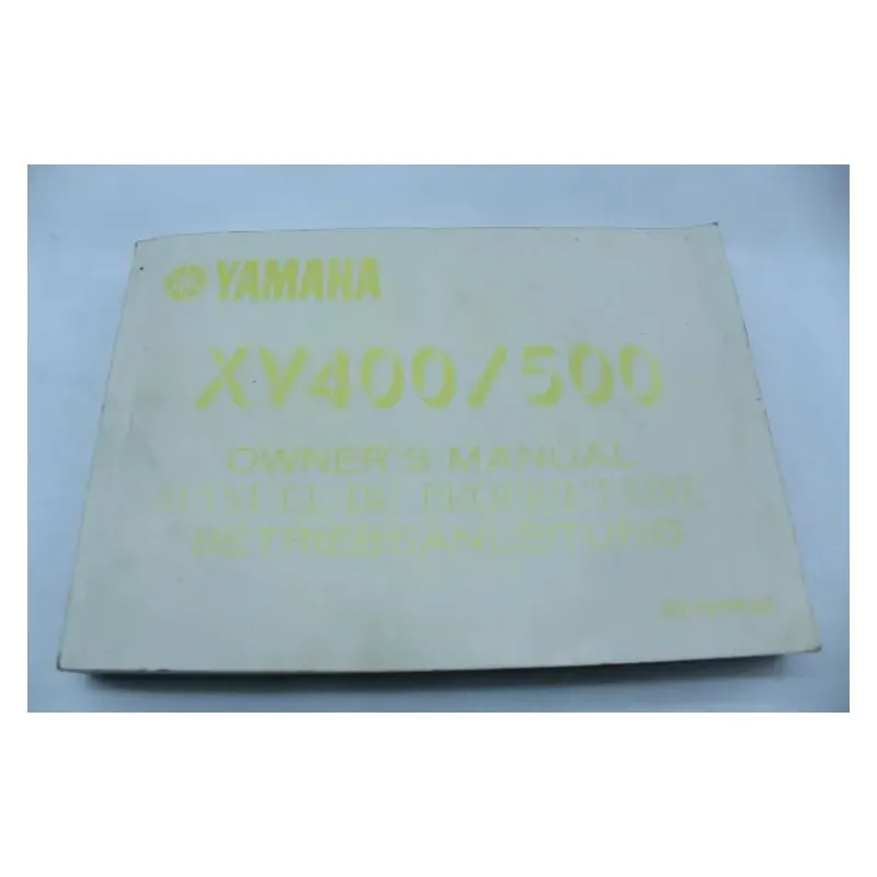 Manuel d'utilisation YAMAHA XV 400 1976 - 1982