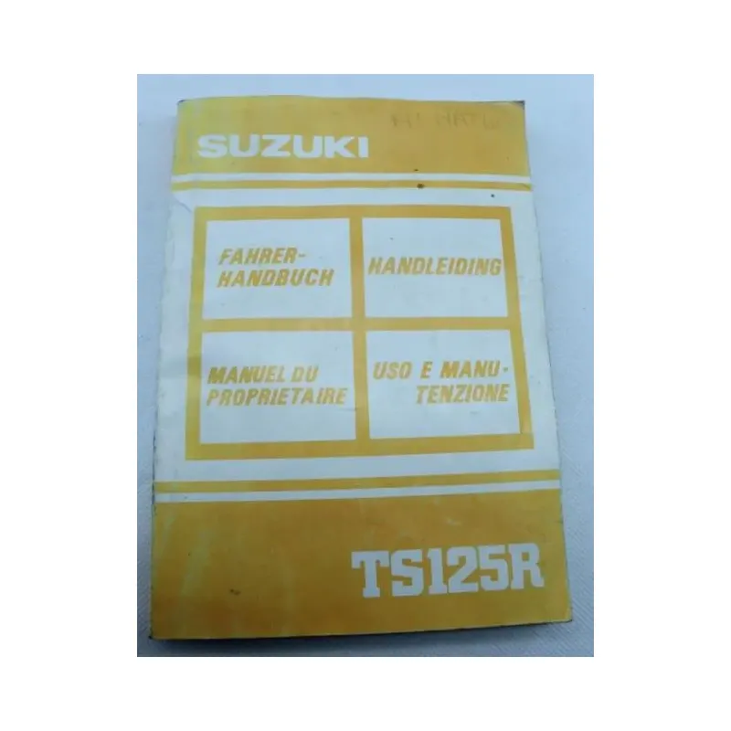 Manuel d'utilisation SUZUKI TS 125 R 1990 - 1996