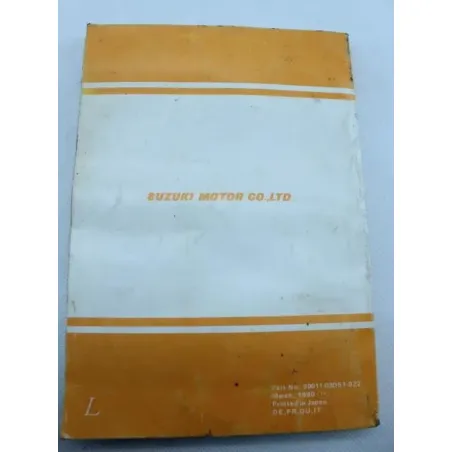Manuel d'utilisation SUZUKI TS 125 R 1990 - 1996