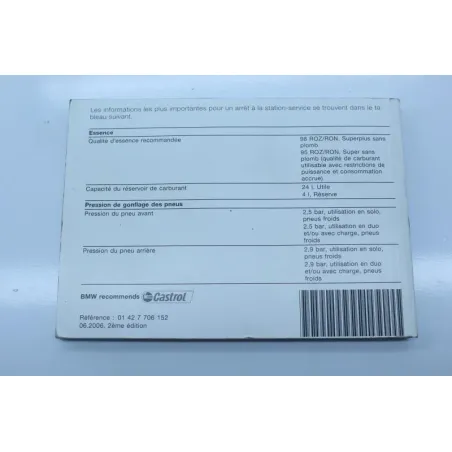 Manuel d'utilisation BMW K 1200 GT ABS 2003 - 2005