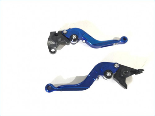 Paire de leviers frein embrayage anodise bleu SUZUKI GSR 750 11-16