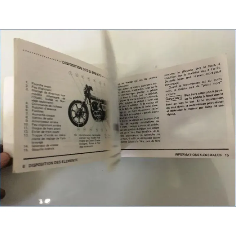 Manuel d'utilisation KAWASAKI Z 400 J2 1974 - 1983