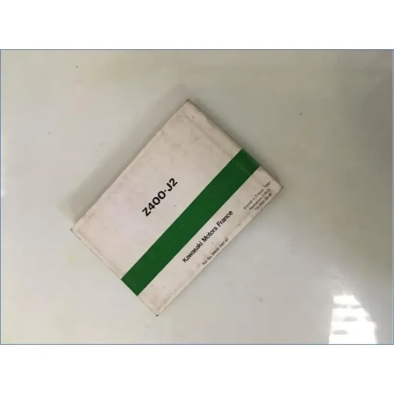 Manuel d'utilisation KAWASAKI Z 400 J2 1974 - 1983